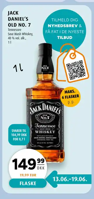 Scandinavian Park JACK DANIEL’S OLD NO. 7 tilbud