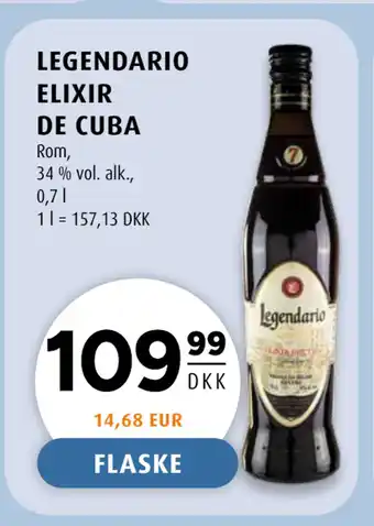 Scandinavian Park LEGENDARIO ELIXIR DE CUBA tilbud
