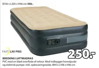 JYSK BREDENG LUFTMADRAS tilbud
