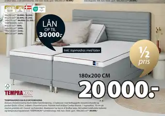 JYSK TEMPRAKON E250 ELEVATIONSSENG tilbud