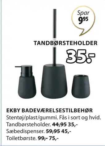 JYSK EKBY BADEVÆRELSESTILBEHØR tilbud