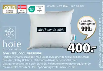 JYSK DOWNFEEL COOL FIBERPUDE tilbud