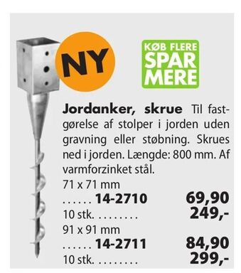Biltema Jordanker, skrue tilbud