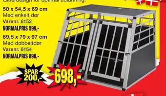 Harald Nyborg Hundebur til bil tilbud