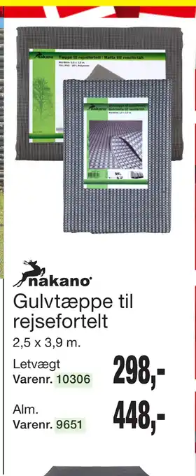 Harald Nyborg Gulvtæppe til rejsefortelt tilbud
