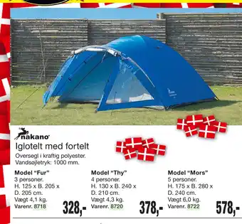 Harald Nyborg Iglotelt med fortelt tilbud
