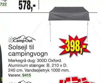 Harald Nyborg Solsejl til campingvogn tilbud