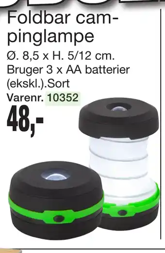 Harald Nyborg Foldbar campinglampe tilbud
