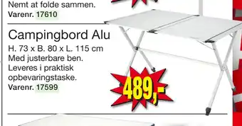 Harald Nyborg Campingbord Alu tilbud