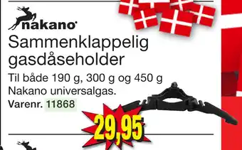 Harald Nyborg Sammenklappelig gasdåseholder tilbud