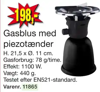 Harald Nyborg Gasblus med piezotænder tilbud