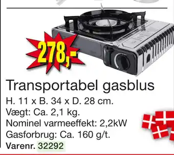 Harald Nyborg Transportabel gasblus tilbud