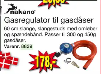 Harald Nyborg Gasregulator til gasdåser tilbud