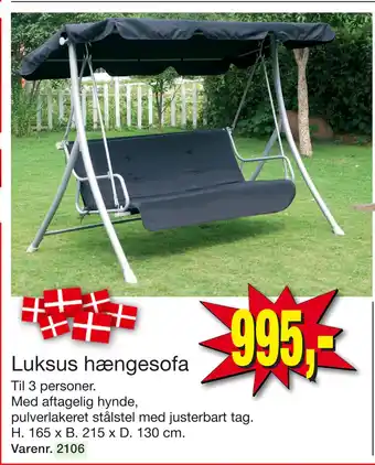 Harald Nyborg Luksus hængesofa tilbud