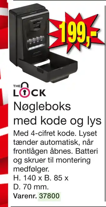Harald Nyborg Nøgleboks med kode og lys tilbud