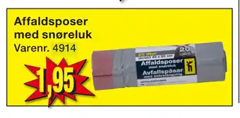Harald Nyborg Affaldsposer med snøreluk tilbud