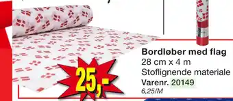 Harald Nyborg Bordløber med flag tilbud