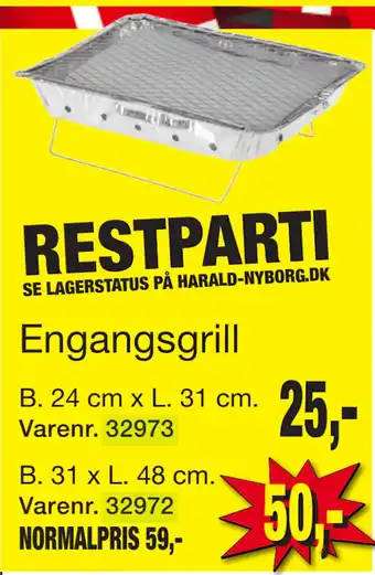 Harald Nyborg Engangsgrill tilbud