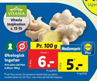 Lidl Økologisk ingefær tilbud