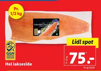 Lidl Hel lakseside tilbud