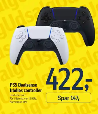 Føtex PS5 Dualsense trådløs controller tilbud