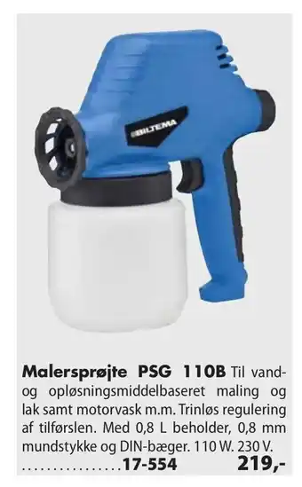 Biltema Malersprøjte PSG 110B tilbud