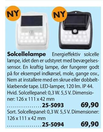 Solcellelampe