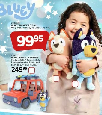 Legekæden Bluey Bamse 20 Cm tilbud