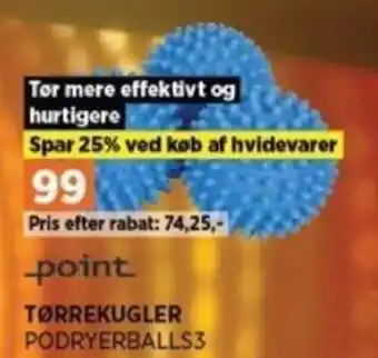 Power TØRREKUGLER PODRYERBALLS3 tilbud