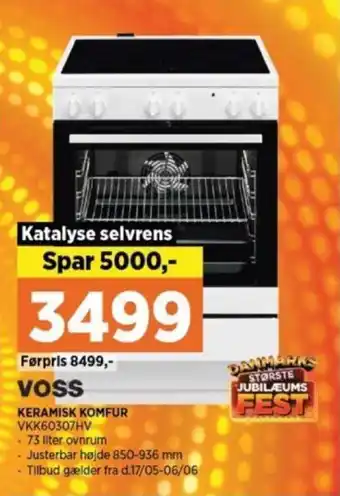 Power KERAMISK KOMFUR VKK60307HV tilbud