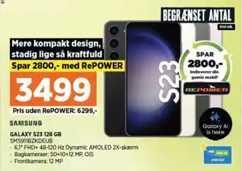 Power GALAXY S23 128 GB SMS911BZKDEUB tilbud