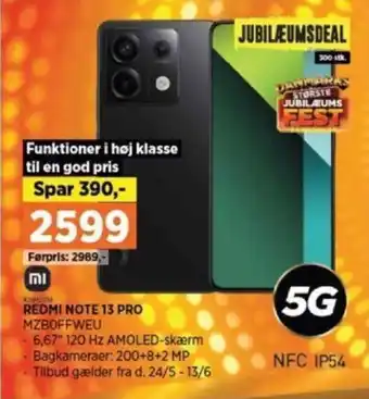 Power REDMI NOTE 13 PRO MZBOFFWEU tilbud