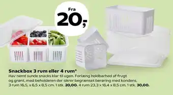 Snackbox 3 rum eller 4 rum*