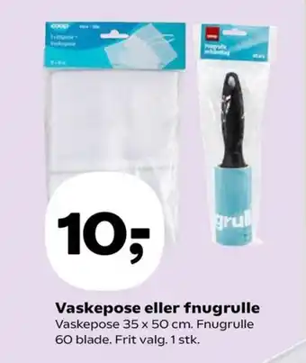 Vaskepose eller fnugrulle