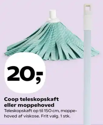 Coop.dk Coop teleskopskaft eller moppehoved tilbud