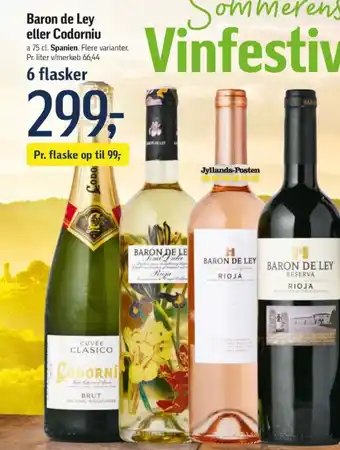Føtex Baron de Ley eller Codorniu tilbud