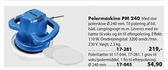 Biltema Polermaskine PM 240 tilbud