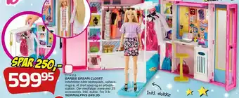 Legekæden Barbie Dream Closet tilbud