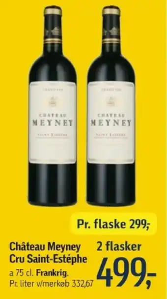 Føtex Château Meyney 2 flasker Cru Saint-Estéphe tilbud