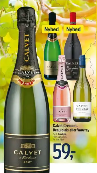 Føtex Calvet Cremant, Beaujolais eller Vouvray tilbud