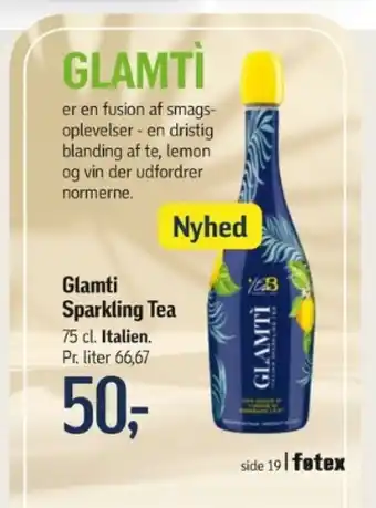 Føtex Glamti Sparkling Tea tilbud