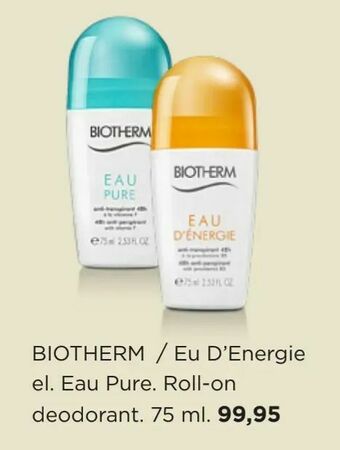 Salling Eu D'Energie el. Eau Pure. Roll-on deodorant tilbud