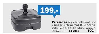 Biltema Parasolfod tilbud
