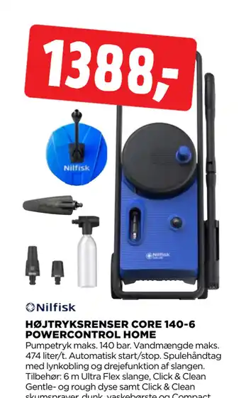 jem & fix HØJTRYKSRENSER CORE 140-6 POWERCONTROL HOME tilbud