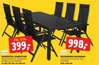 jem & fix HAVEBORD HAVANNA tilbud