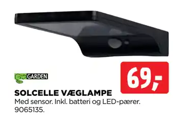 jem & fix SOLCELLE VÆGLAMPE tilbud