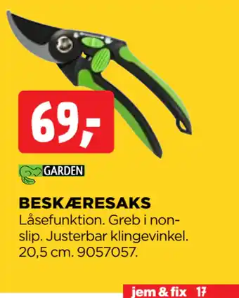 jem & fix BESKÆRESAKS tilbud