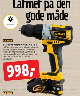 jem & fix BORE-/SKRUEMASKINE 18 V tilbud