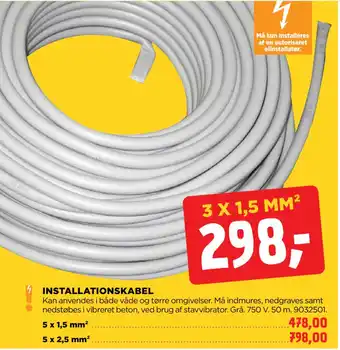 jem & fix INSTALLATIONSKABEL tilbud