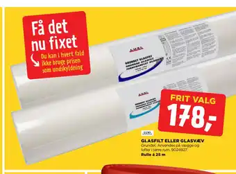 jem & fix GLASFILT ELLER GLASVÆV tilbud